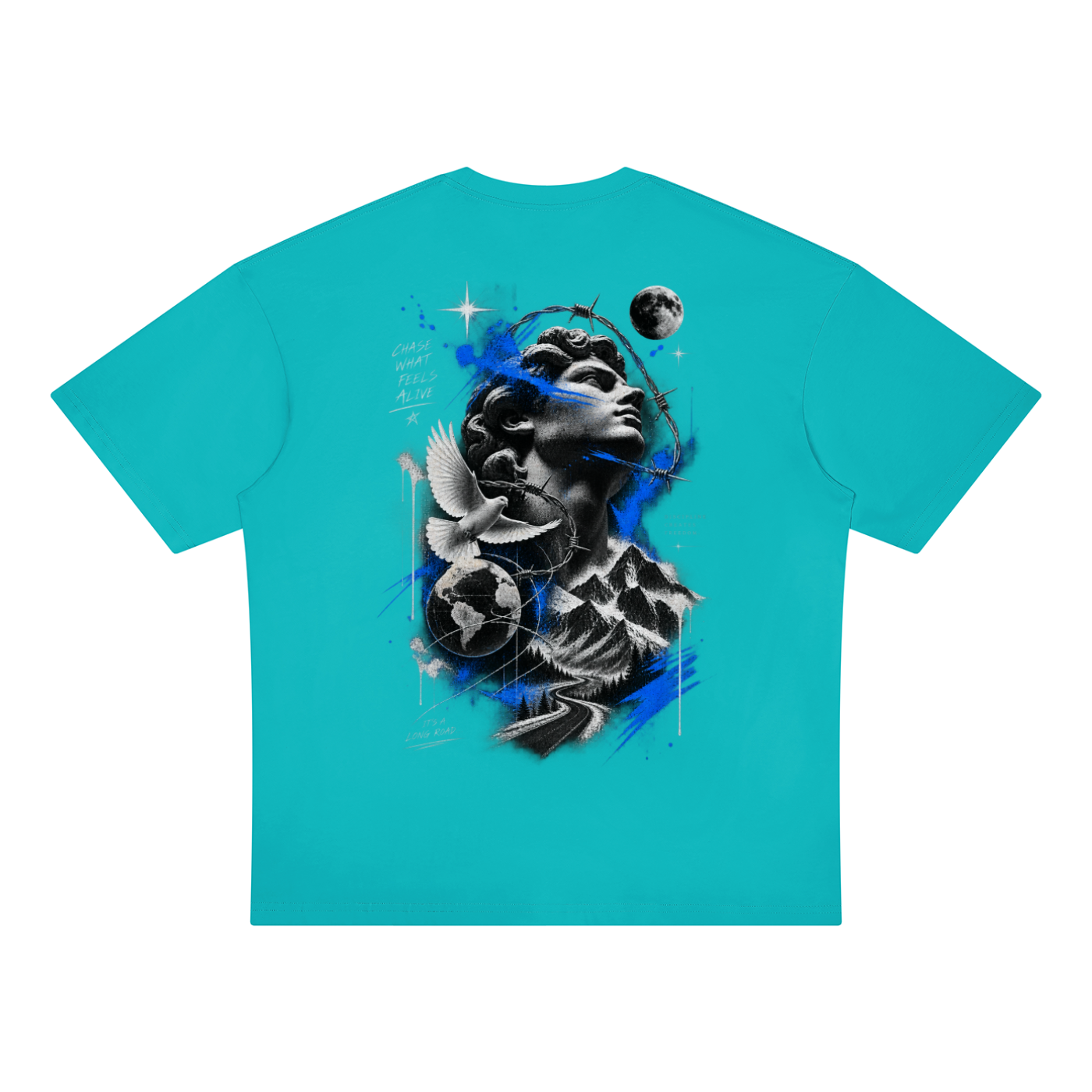 Beyond Bounds Graphic - Unisex Oversized Drop Shoulder T-Shirt